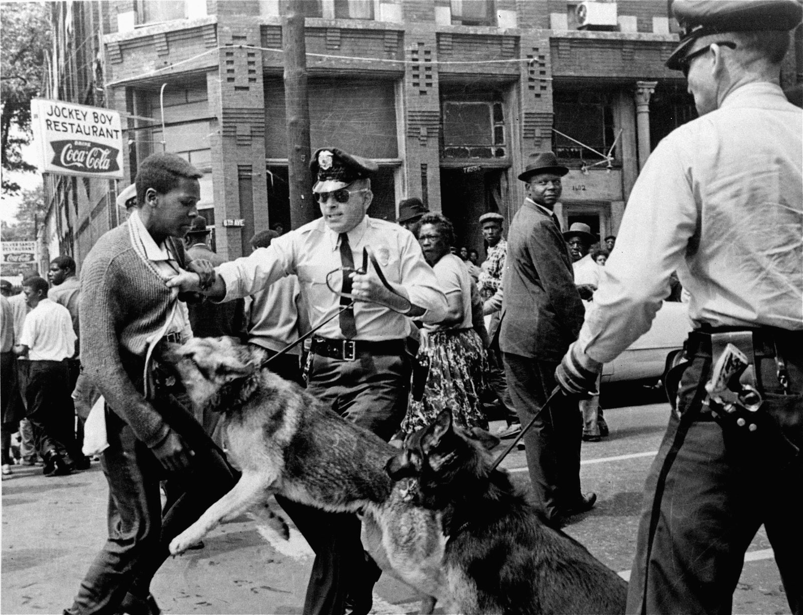 demonstrator-rights-police-dog-reaction-Alabama-Birmingham-May-3-1963