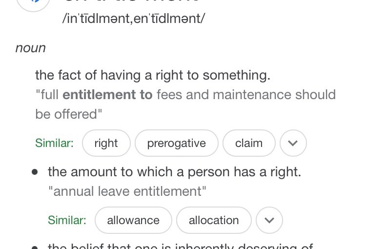 A Short Sermon: Entitlement&nbsp;Spitefulment